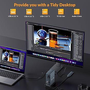Amazon.com: iDsonix DisplayLink Docking Station Dual Monitor